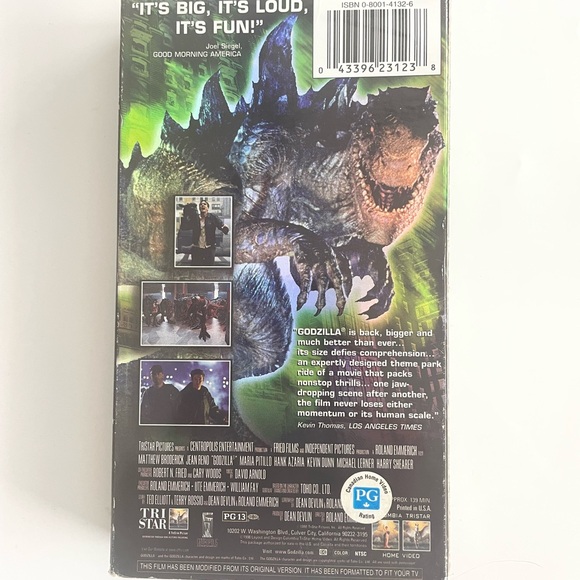 Godzilla (1998) VHS Movie - Disaster, Action, Sci-fi - Picture 3 of 4